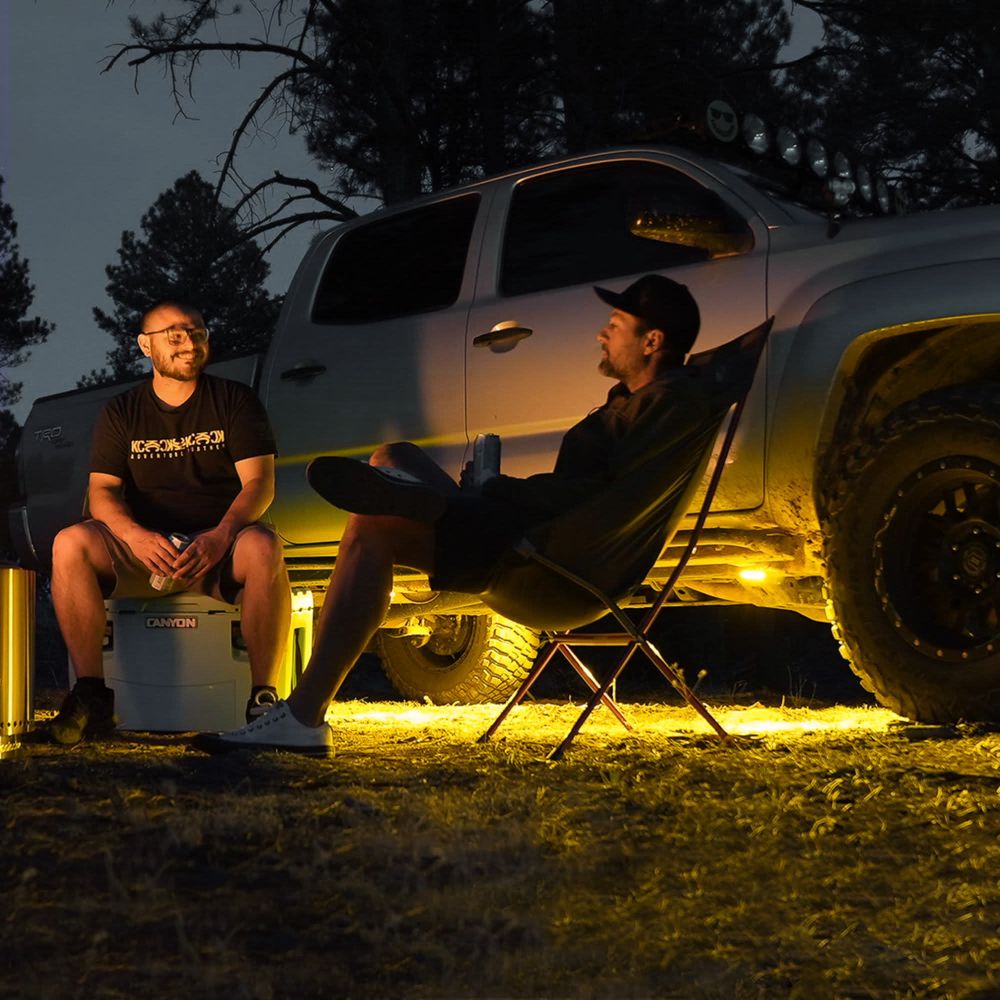 KC HiLiTES Cyclone V2 LED - Single Light - Amber Lens - 5W Flood Beam 1360