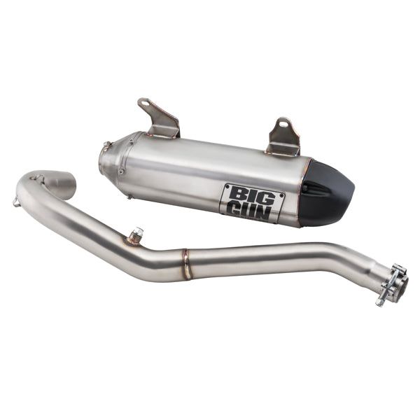 Big Gun EXO S Slip-On Exhaust Stainless Steel With Black Tip 14-1682
