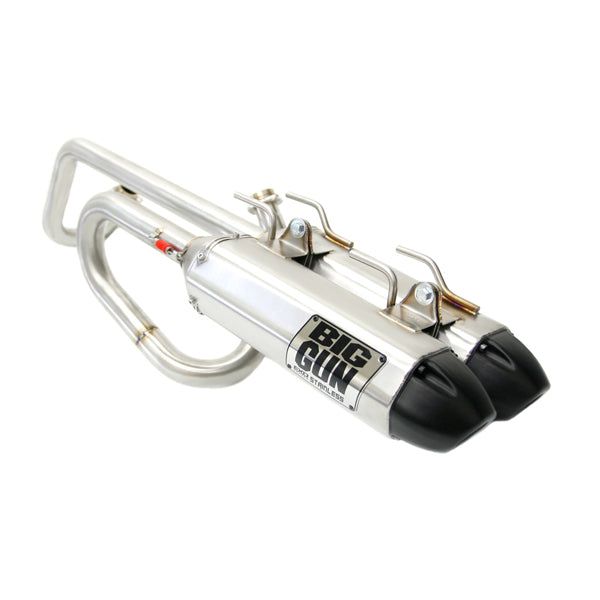 Big Gun EXO S Dual Full Exhaust System Stainless Steel With Black Tips 14-5703