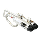 Big Gun EXO S Dual Full Exhaust System Stainless Steel With Black Tips 14-5703