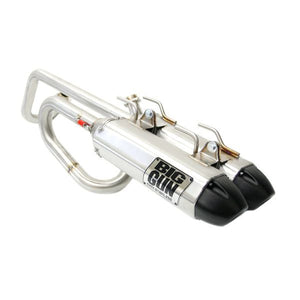Big Gun EXO S Dual Full Exhaust System Stainless Steel With Black Tips 14-5703