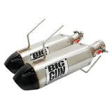 Big Gun EXO S Dual Slip-On Exhaust Stainless Steel With Black Tips 14-6942