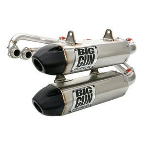 Big Gun EXO S Dual Full Exhaust System Stainless Steel With Black Tips 14-7853