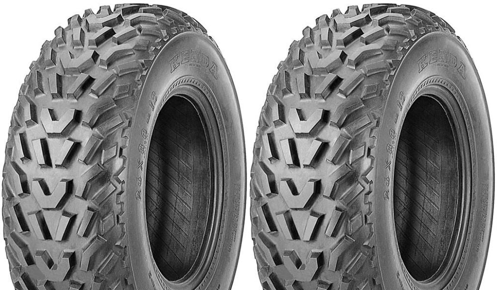 Pair 2 Kenda Pathfinder 25x12-10 ATV Tire Set 25x12x10 K530 25-12-10