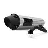 Silenciador HMF Can-Am DS450 08-15, sistema de escape completo cepillado de alto rendimiento, tapa de extremo europea opaca