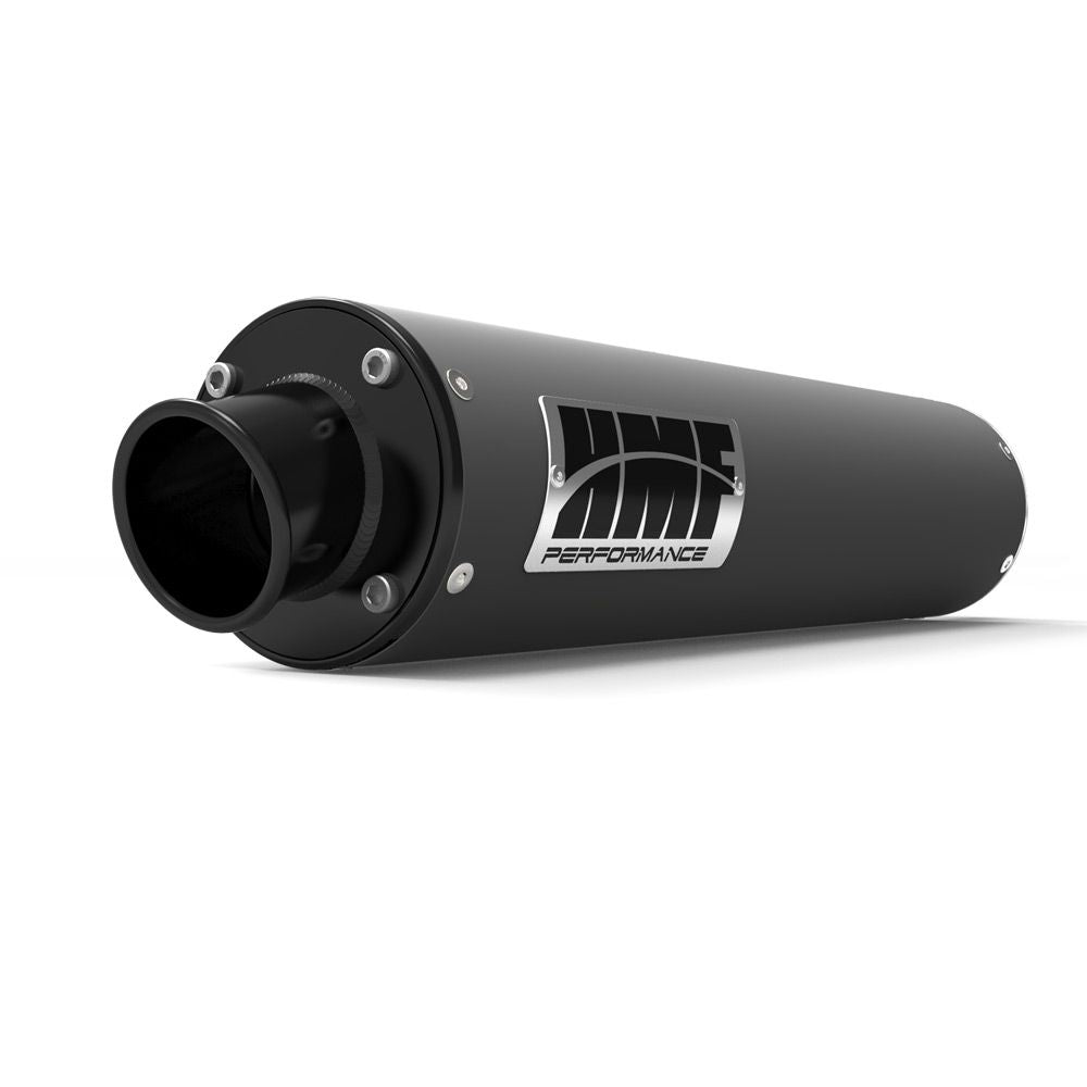 HMF Muffler Can-Am Outlander 06-07 Gun Metal Performance Slip On Exhaust Black Turn Down End Cap