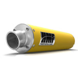 HMF Muffler Can-Am Outlander MAX 08 Can-Am Yellow Performance Slip On Exhaust Turn Down End Cap Clamp-Mount