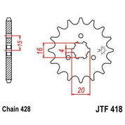 Front & Rear Sprocket Kit for KAWASAKI KE175 D3-D5 81-83 JT Sprockets