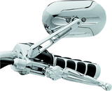 Kuryakyn Chrome Magnum Mirrors Large Flat Glass 1430