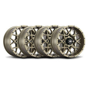 ITP Set of Four Storm Series Hurricane Wheels Bronze 14x7 4/137 4+3
