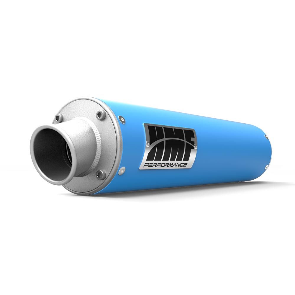 HMF Muffler Can-Am Outlander 1000 13-24 Octane Blue Performance Slip On Exhaust Turn Down End Cap