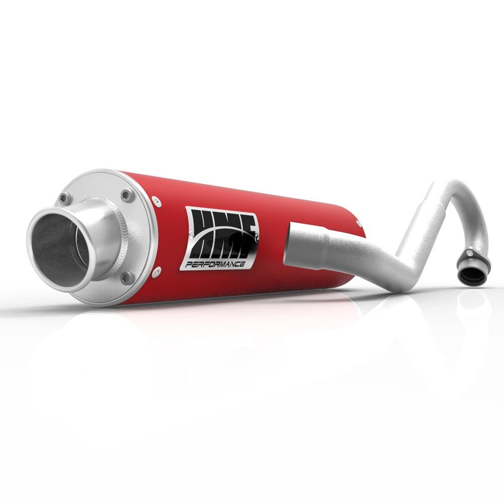 Silenciador HMF Can-Am Outlander 1000 13-24 Rojo Rendimiento Sistema completo Escape Tapa de extremo abatible