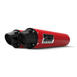 HMF Muffler Can-Am Renegade 1000 12-25 Red Performance Dual Slip On Exhaust Black Euro End Cap