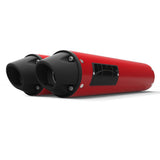 HMF Muffler Can-Am Renegade 1000 12-25 Red Performance Dual Slip On Exhaust Blackout Euro End Cap