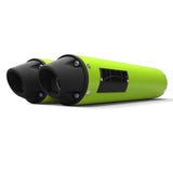 HMF Muffler Can-Am Renegade 1000 12-25 Venom Green Performance Dual Slip On Exhaust Blackout Euro End Cap