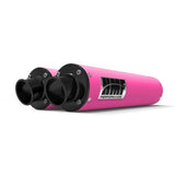 HMF Muffler Can-Am Renegade 1000 12-25 Pink Performance Dual Slip On Exhaust Black Turn Down End Cap