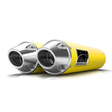 HMF Muffler Can-Am Renegade 1000 12-25 Sunburst Yellow Performance Dual Slip On Exhaust Euro End Cap