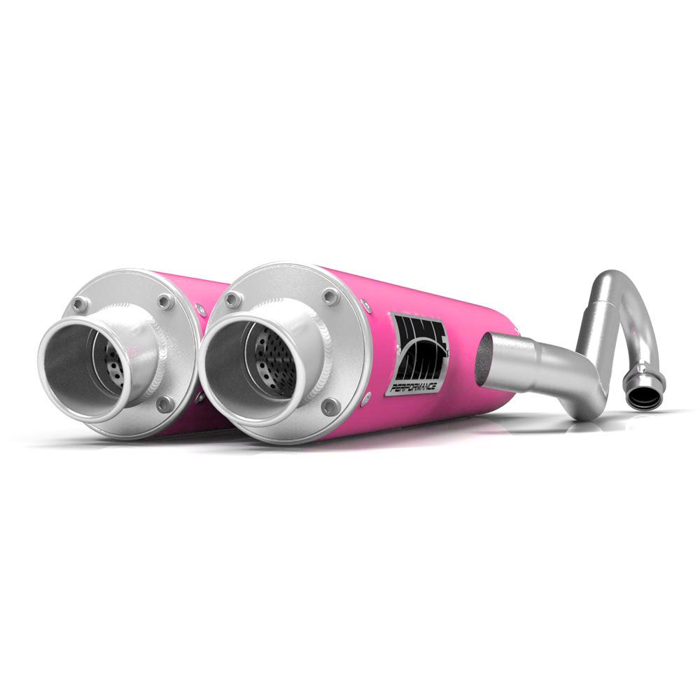HMF Muffler Can-Am Renegade 1000 12-25 Pink Performance Dual Full System Exhaust Turn Down End Cap