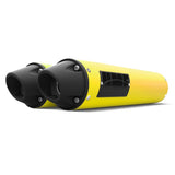 HMF Muffler Can-Am Renegade 500/850 12-22 Sunburst Yellow Performance Dual Slip On Exhaust Blackout Euro End Cap