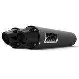 HMF Muffler Can-Am Renegade 500/850 12-22 Gun Metal Performance Dual Slip On Exhaust Black Euro End Cap