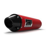 HMF Muffler Can-Am Outlander 500-1000/MAX 12-24 Red Performance Slip On Exhaust Black Euro End Cap