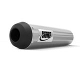 HMF Muffler Can-Am DS90 10-23 Brushed Performance Slip On Exhaust Blackout w/Spark Arrester End Cap