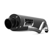 Silenciador HMF Can-Am Outlander MAX 09-12, sistema de escape completo de alto rendimiento en color bronce, tapa de extremo abatible negra