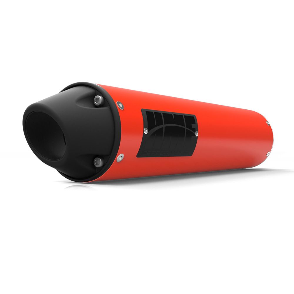 HMF Muffler Can-Am Outlander 1000 MAX 13-24 Can-Am Red Performance Slip On Exhaust Blackout Euro End Cap