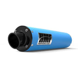 HMF Muffler Can-Am Outlander MAX 13-24 Octane Blue Performance Slip On Exhaust Black Turn Down End Cap