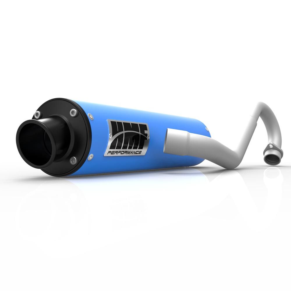 HMF Muffler Can-Am Outlander MAX 13-24 Octane Blue Performance Full System Exhaust Black Turn Down End Cap