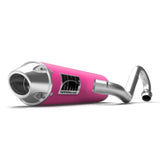 Silenciador HMF Can-Am Outlander MAX 13-24, sistema de escape completo de alto rendimiento, color rosa, tapa de extremo europea