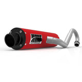 HMF Muffler Can-Am Outlander L 15-22 Red Performance Full System Exhaust Black Turn Down End Cap