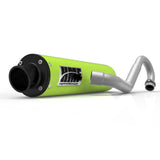 HMF Muffler Can-Am Outlander L 15-22 Venom Green Performance Full System Exhaust Black Turn Down End Cap