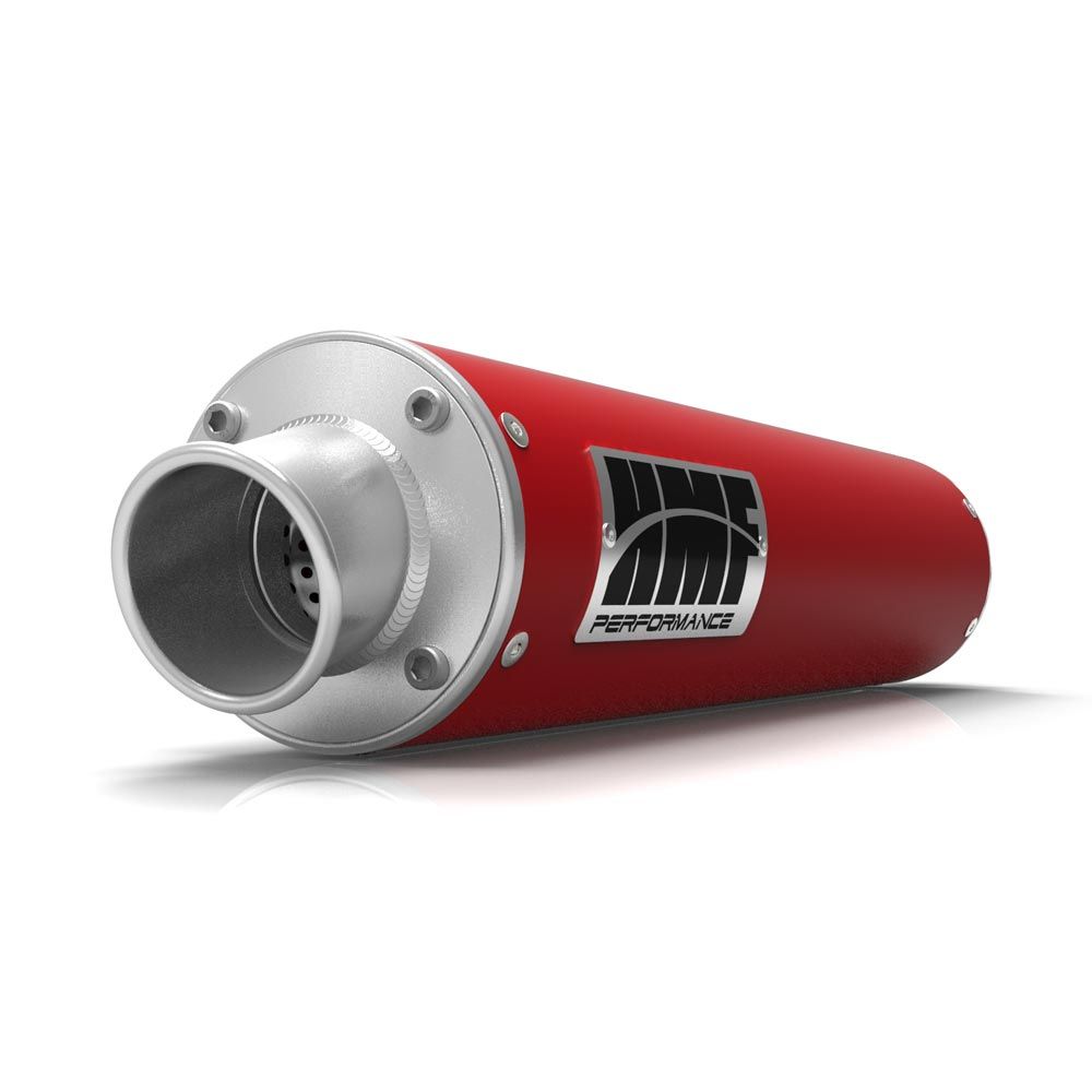 HMF Muffler Can-Am Outlander 450 15-23 Red Performance Slip On Exhaust Turn Down End Cap