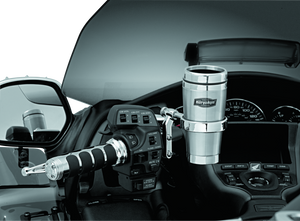 Kuryakyn Chrome Drink Holder With Stainless Steel Mug For Perch Mount 1463