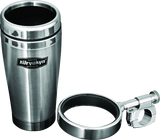 Kuryakyn Chrome Drink Holder With Stainless Steel Mug 1in Bar Clamp 1464