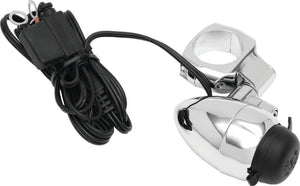 Kuryakyn Chrome Electrical Power Point With 1-1/4in Bar Mount 1476
