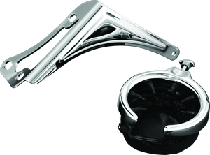 Kuryakyn Chrome Passenger Drink Holder With Basket Right Side 1482