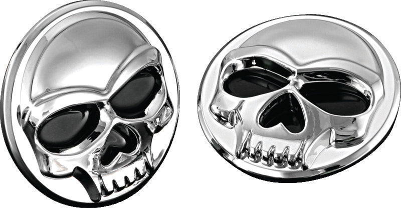 Kuryakyn Chrome Universal Zombie Medallions 2in Diameter 1491