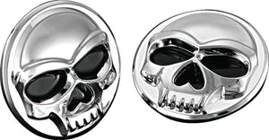 Kuryakyn Chrome Universal Zombie Medallions 2in Diameter 1491