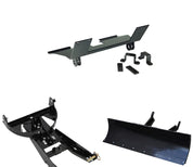 Denali Black UTV Snow Plow Kit For Yamaha Rhino 450 YXR450FA 4x4 2006-2011