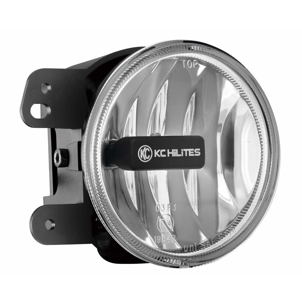 KC HiLiTES 4" Gravity LED G4 SAE Fog Light - Fog Beam - Single - 07-09 Jeep JK