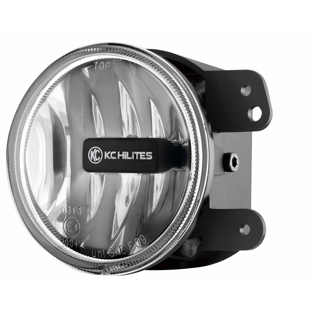 KC HiLiTES 4" Gravity LED G4 SAE Fog Light - Fog Beam - Single - 07-09 Jeep JK