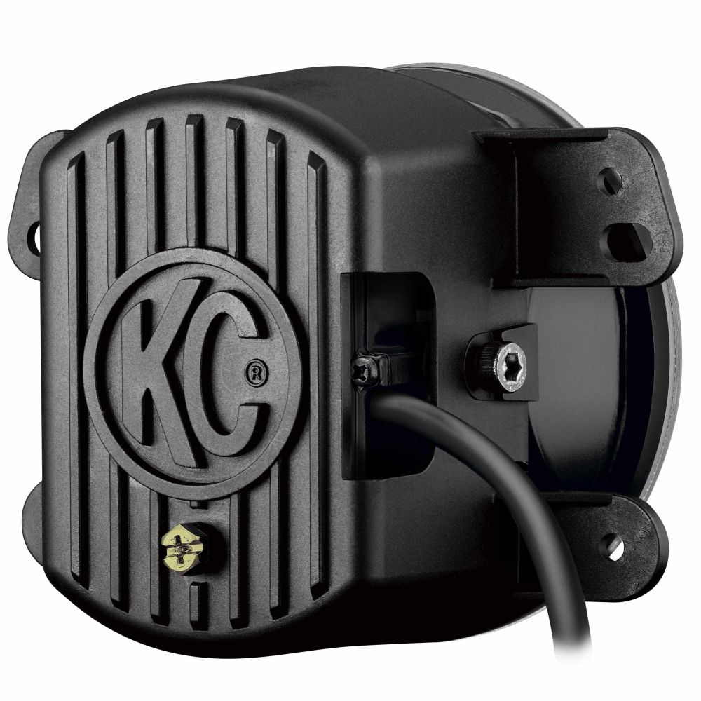 KC HiLiTES 4" Gravity LED G4 SAE Fog Light - Fog Beam - Single - 07-09 Jeep JK