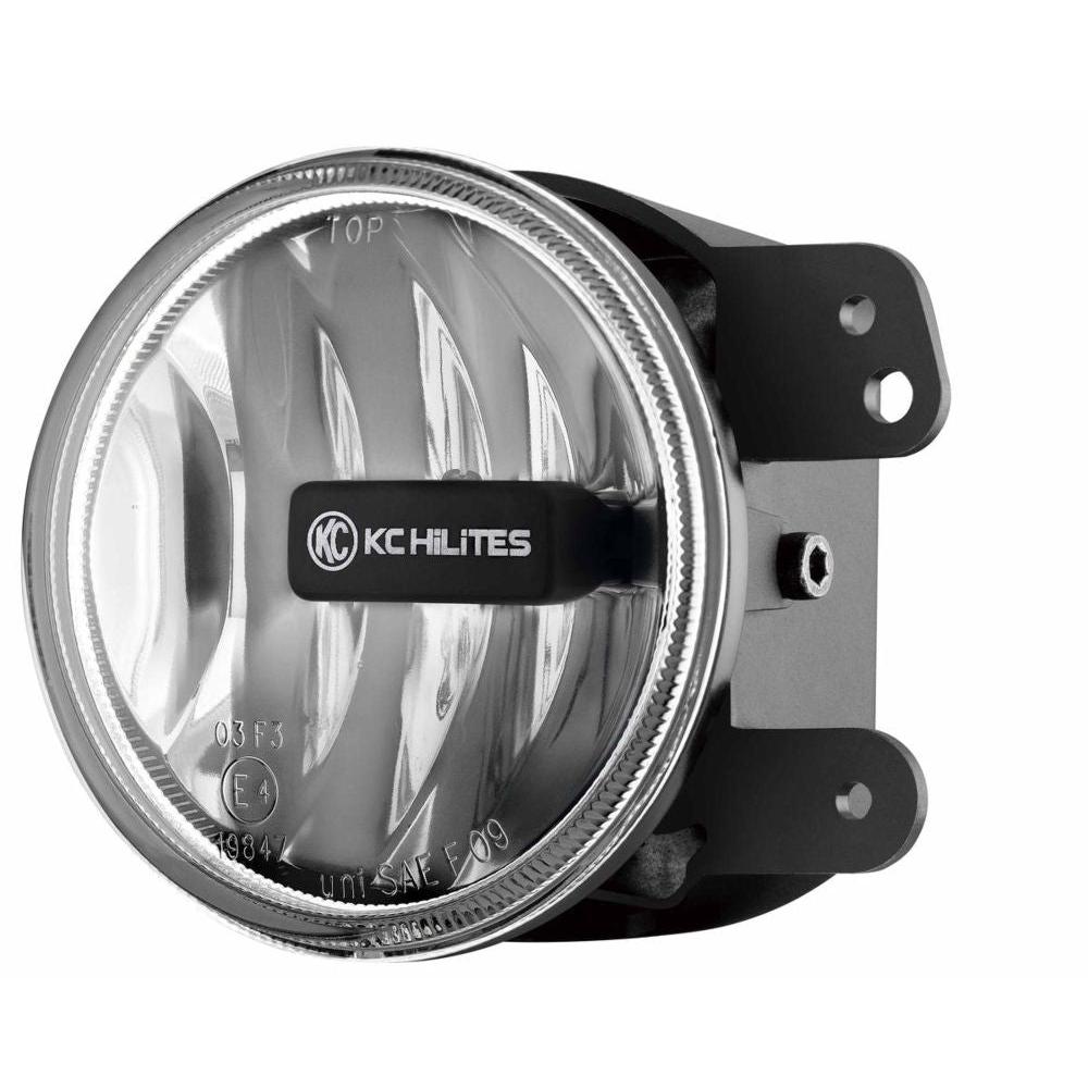 KC HiLiTES 4" Gravity LED G4 SAE Fog Light - Fog Beam - Single - 10-18 Jeep JK