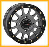 System 3 SB-5 Beadlock 14x7 ATV/UTV Wheel - Gunmetal (4/137) 5+2 [14S3-5637]