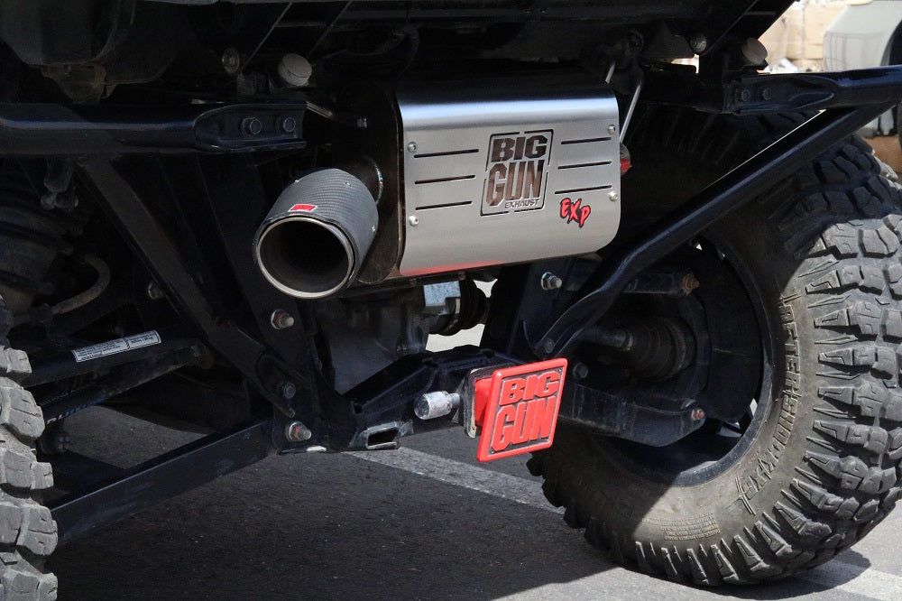 Big Gun Explorer Slip-On Exhaust Stainless Steel With Carbon Fiber Tip 15-1692