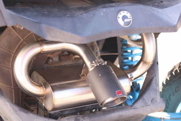 Big Gun Explorer Slip-On Exhaust Stainless Steel With Carbon Fiber Tip 15-6952