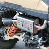 Big Gun Explorer Stainless Steel Slip-On Exhaust With Carbon Fiber End Tip For Polaris RZR S General 1000