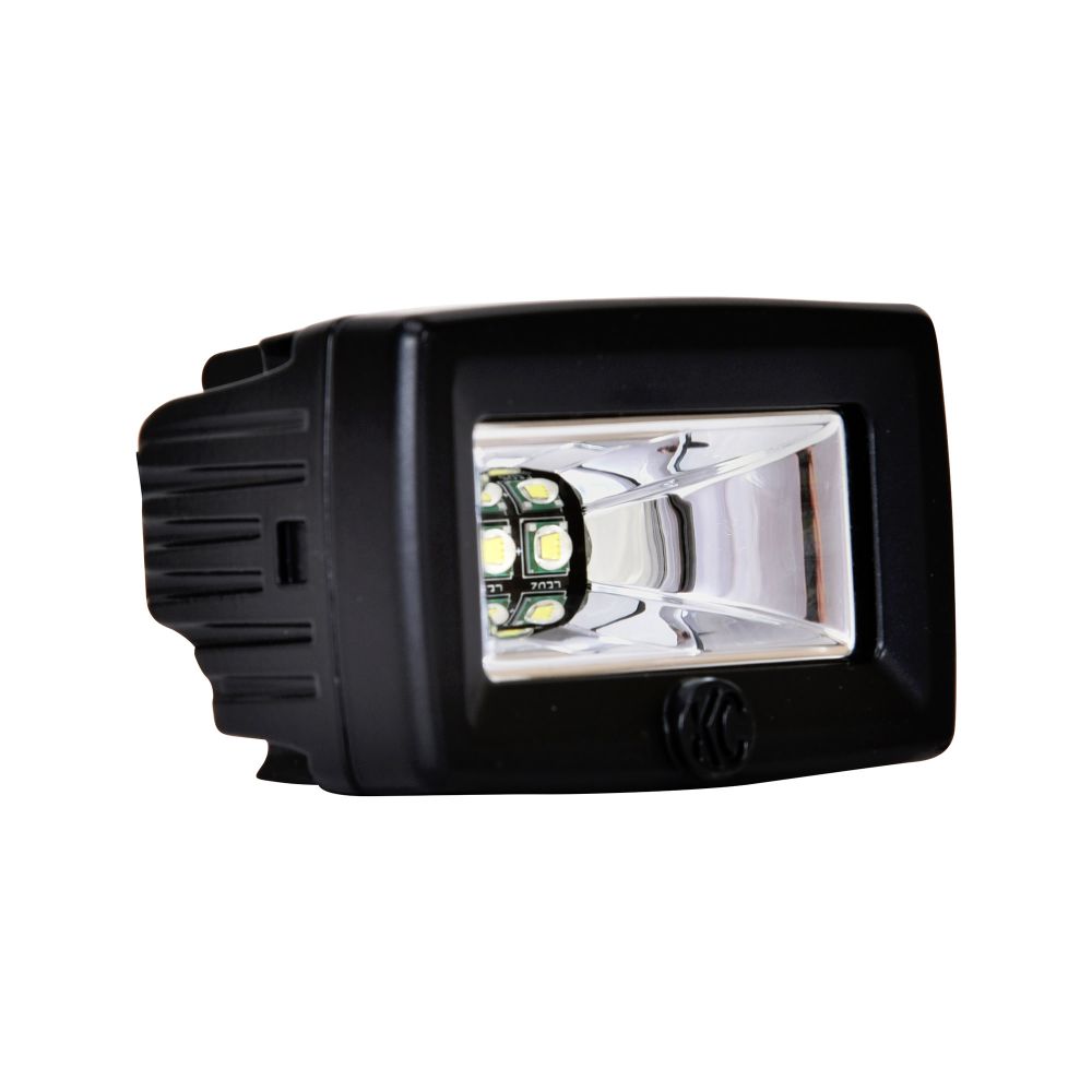 KC HiLiTES 2" C-Series C2 LED - Single Light - Backup - 20W Flood Beam 1519